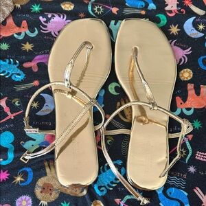 Stylish Gold Women's Sandals